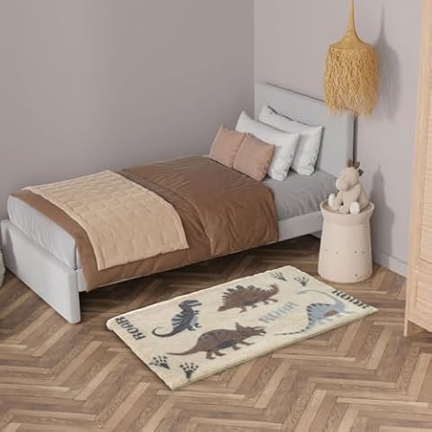 COUNTRY CLUB Fluffy Dinosaur Bedroom Rug Cover