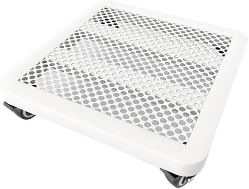 QAMITAL �A�ؔ��� �L���X�^�[�t�� �Y�f�|�� �ω׏d150kg �t�����[�X�^���h ���ی� �u���[�L�t�� �ړ���� ���|���b�N ���[�֗� 35cm �z���C�g (50cm,�z���C�g)