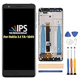 A-MIND for Nokia 3.1 LCD Display TA-1049 TA-1057 TA-1063 TA-1070 TA-1074 5.2 inch Screen Replacement with Frame Touch Digitizer Assembly Repair Kits with Tools(Not for 3.1A/3.1C/3.1 Plus)