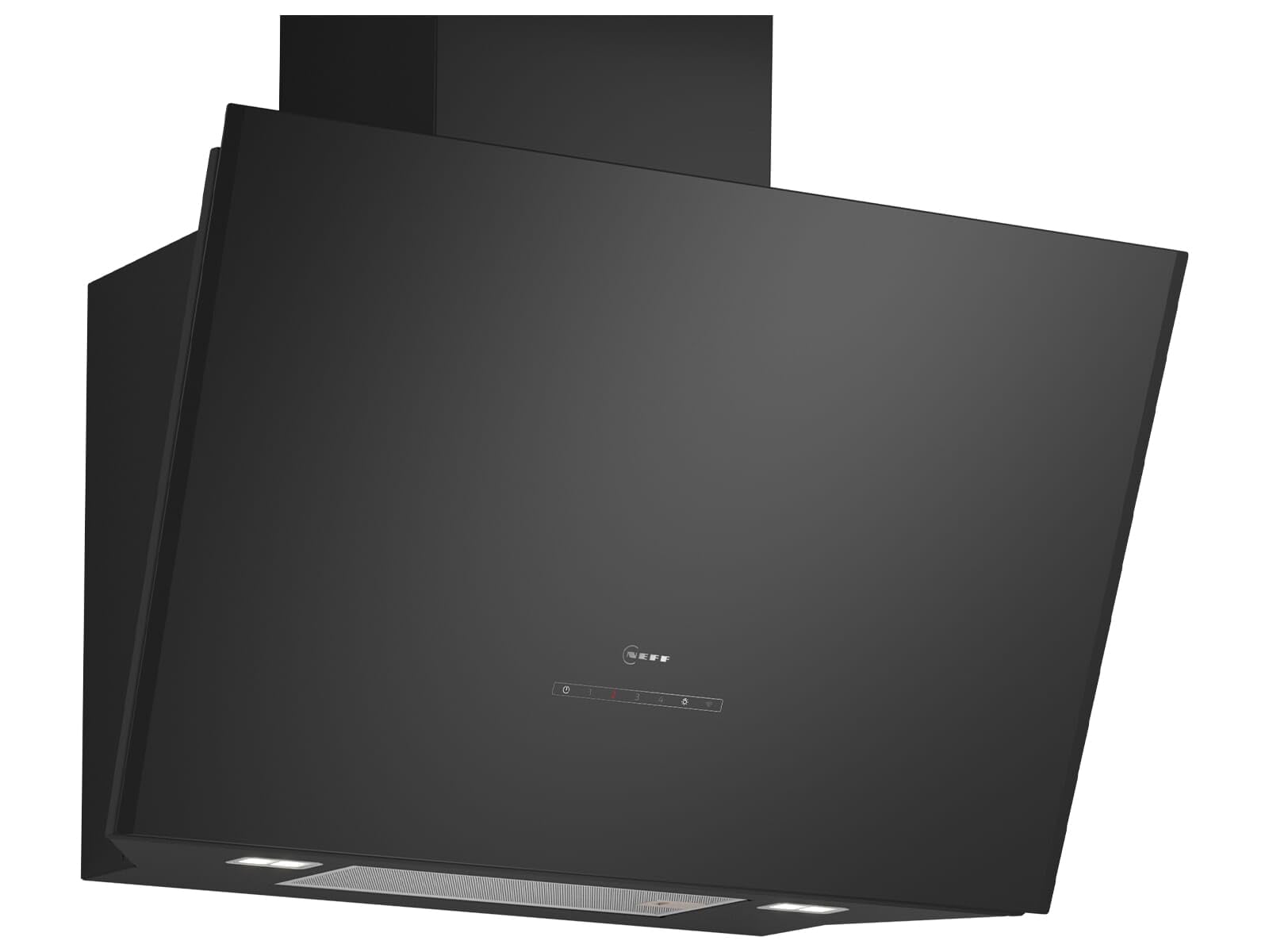 NEFF D88IAN2S0, Smarte Wandesse N 70, Dunstabzugshaube zur Wandmontage, 80cm breit, Made in Germany, Efficient Drive, Smart Hood Automatic, Kochfeldbasierte Haubensteuerung, Touch Control, Schwarz