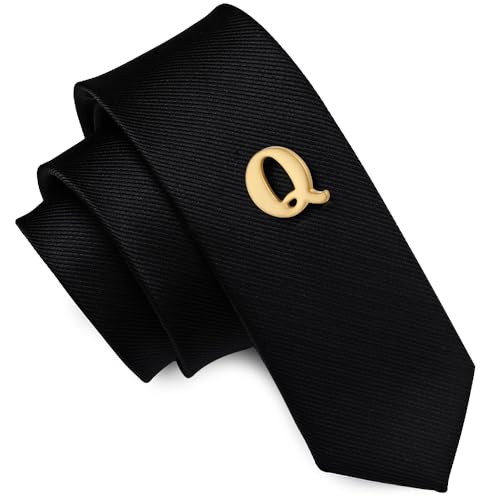 Image of HONEY BEAR Mens Womens Initial Alphabet Letter Lapel Pins Collar Badge Brooches for Business Wedding Graduation Gift Matte Gold 0.59 inches