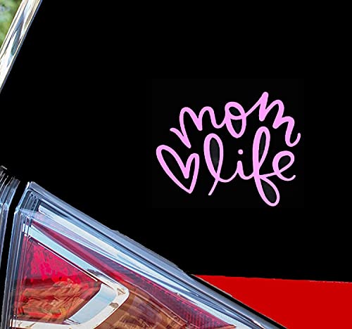 Horizont Rainbow Animated Design Mom Life Pink Vinyl Decal Sticker|Pink|Cars Rv Boat Camp Trucks Suvs Vans Laptops 5.5 Inches Pink #TOP1