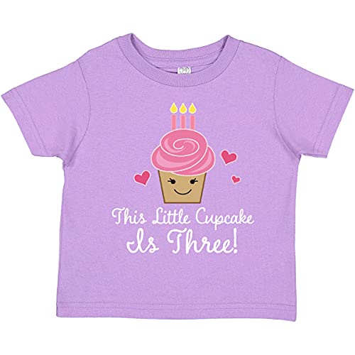 inktastic 3rd Birthday Cupcake Girls Cute Toddler T-Shirt
