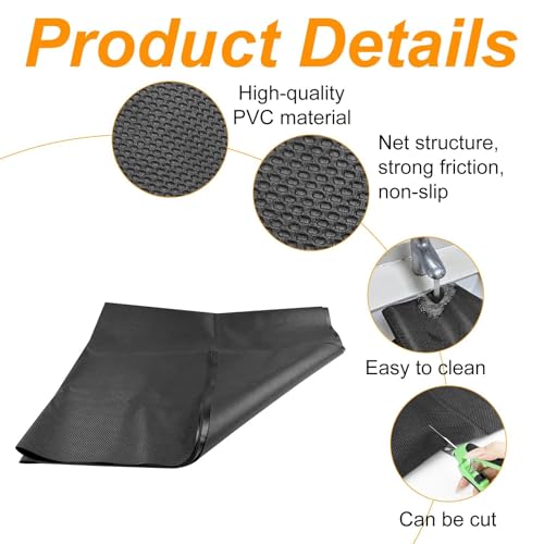 Nicrulp Antirutschmatte Auto Kofferraum, Kofferraum Schutzmatte, Kofferraummatte Zuschneidbar, Anti Rutsch Matte, Kofferraumschutz, Kofferraumschutzmatte, für Kofferraum, Camping (120 × 100 cm)
