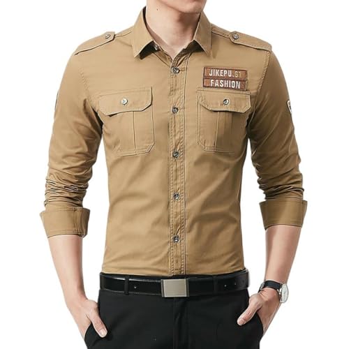 Chemise à manches longues homme décontractée pour le bureau et les sorties en ville