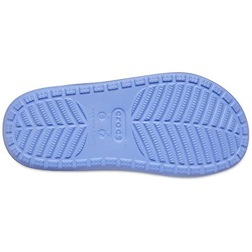 Image of Crocs Unisex-Adult Classic Cozzzy Sandals, Fuzzy Slippers and Slides, Moon Jelly, 4 Men /6 Women