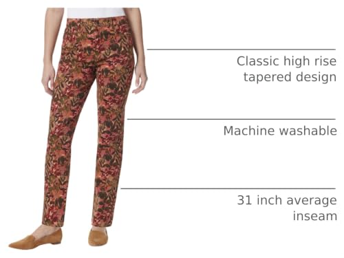 Image of Gloria Vanderbilt Womens Amanda Classic High Rise Tapered Jean Petite