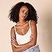 Amazon Essentials Women's Slim-Fit Knit V-Neck Layering Cami (Available in Plus Size), Pack of 4, Beige/Black/Camel/White, X-Large