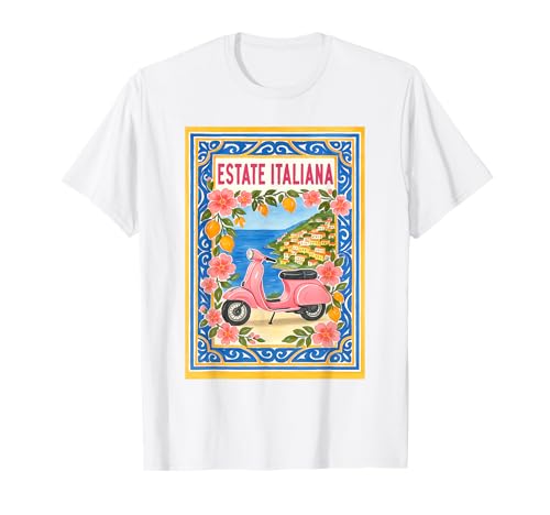Italy Travel Italian Trip Meet Me In Italy Estate Italiana T-Shirt