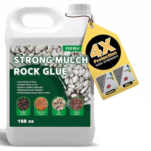 Mulch Glue for Landscaping 168 oz Rock Glue Spray Pet-Safe