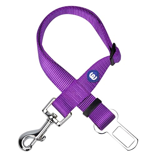 Blueberry Pet Dog Car Seat Belts - Dark Orchid Dog Car Leash & Tether, 1