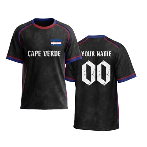 V-DECORPARKS Cabo Verde Soccer Jerseys Fan Apparel for Men Women, Cape Verde Football Supporter Shirt, Cape Verdean Flag Team Uniform