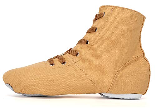 Image of Canvas Jazz Dance Boots Ballet Dancing Sneakers for Adult Men Women (8 /40，Flesh