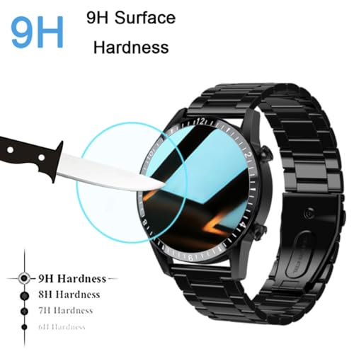 Youniker YK-I9Y-3 Pack Compatible With Filiekeu I9Y Smart Watch 1.3 Inch Screen Protector Tempered Glass For I9 1.3'' Smartwatch Screen Protectors Foils Glass 9H 0.3Mm Anti-Scratch Anti-Fingerprint thumb #2