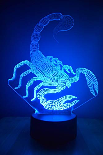 Veilleuse de chevet scorpion LED avec télécommande idée cadeau originale - 3