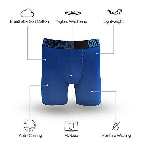 Gold Standard 4-Pack Men's Athletic Underwear - Performance Boxer Briefs For Men Pack - Anti Chafing Underwear Men3