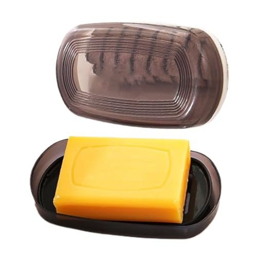 Organizzatore Per La Casa Di Viaggio Contenitore A Doppio Strato Contenitore Di Scatole Di Sapone, Cassa Di Sapone Da Viaggio, Vaso A Doppio Strato Drenante, Blocco Del Coperchio A Prova Di Perdite, C