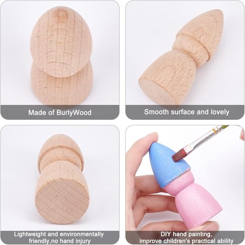 4 Stück Unlackierte Holz-Bastelwürfel, 7,9 X 7,9  Produktbild-Vorschau 2