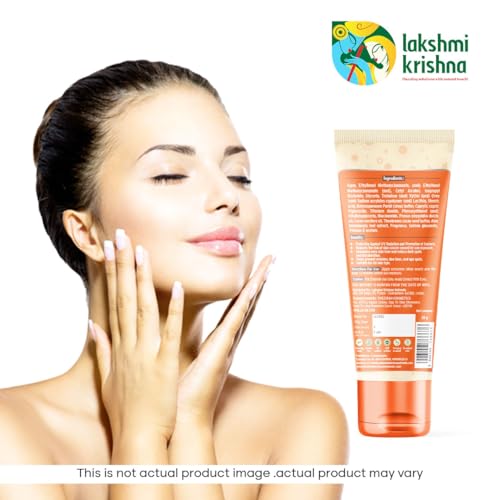 Image of LAKSHMI KRISHNA NATURALS Sunscreen Lotion SPF 30 | Water-Resistant, Non-Greasy Formula | UVA /UVB Protection for Face & Body | Enriched with Vitamin E & Aloe Vera | Lightweight & Fast Absorbing