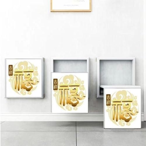Banc à chaussures mural pliant en bois massif 35x41 cm pour entrée