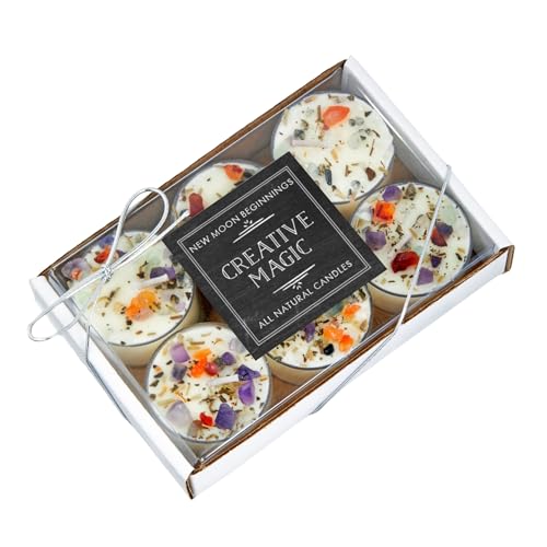 Crystal Herb Candles