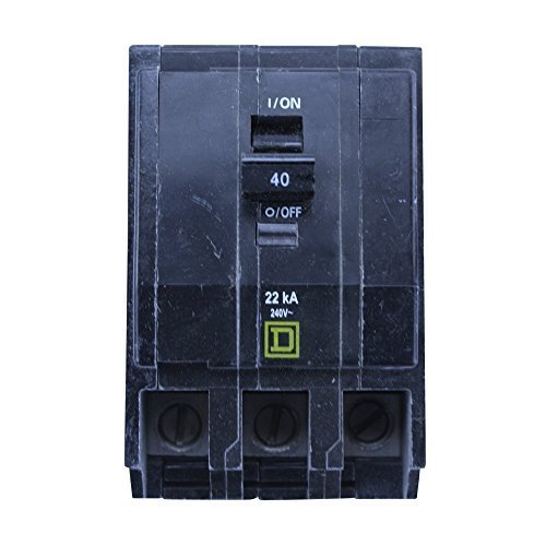 SQUARE D QOB340VH 3 POLE 40 AMP 240V 22KA MINIATURE CIRCUIT BREAKER by Schneider Electric Group