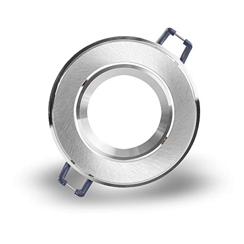 Preisvergleich Produktbild Mextronic Einbauring / Deckeneinbauring: Ø 73mm - rund 6332 (Aluminium gebürstet)