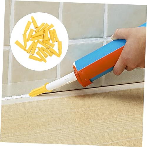 Tapas para tubos de calafateo 24 pcs amarillas miniatura 3