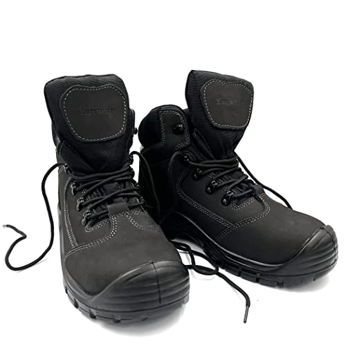 Men's Steel Toe Boots Safety Boots for Construction Punch Proof Oil Resistance Static Dissipative Leather Steel Toe Shoes3