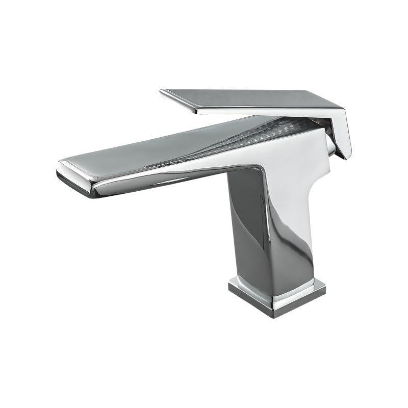 Robinet de lavabo noir mat pour une salle de bains moderne et chaleureuse