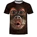 Home Furnier Decoration, 1PC Funny Affe T-Shirt Großes Gesicht Cartoon Digitale Druckkleidung bequem und atmungsaktives kurzarmes kreatives Geschenk für Mann (XL) Geeignet für Home Office Tisch man sich günstig Kaufen-Home Furnier Decoration, 1PC Funny Affe T-Shirt Großes Gesicht Cartoon Digitale Druckkleidung bequem und atmungsaktives kurzarmes kreatives Geschenk für Mann (XL) Geeignet für Home Office Tisch