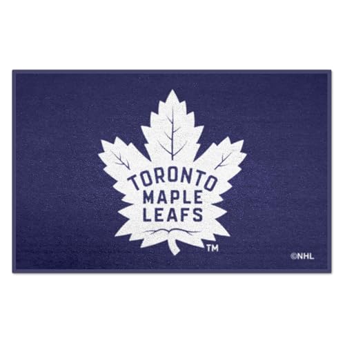 FANMATS - 10282 NHL Toronto Maple Leafs Nylon Face Starter Rug 19"x30"