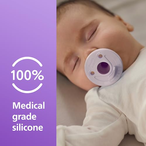 image for Philips Avent Soothie Orthodontic Baby Pacifiers, 100% Silicone Pacifi