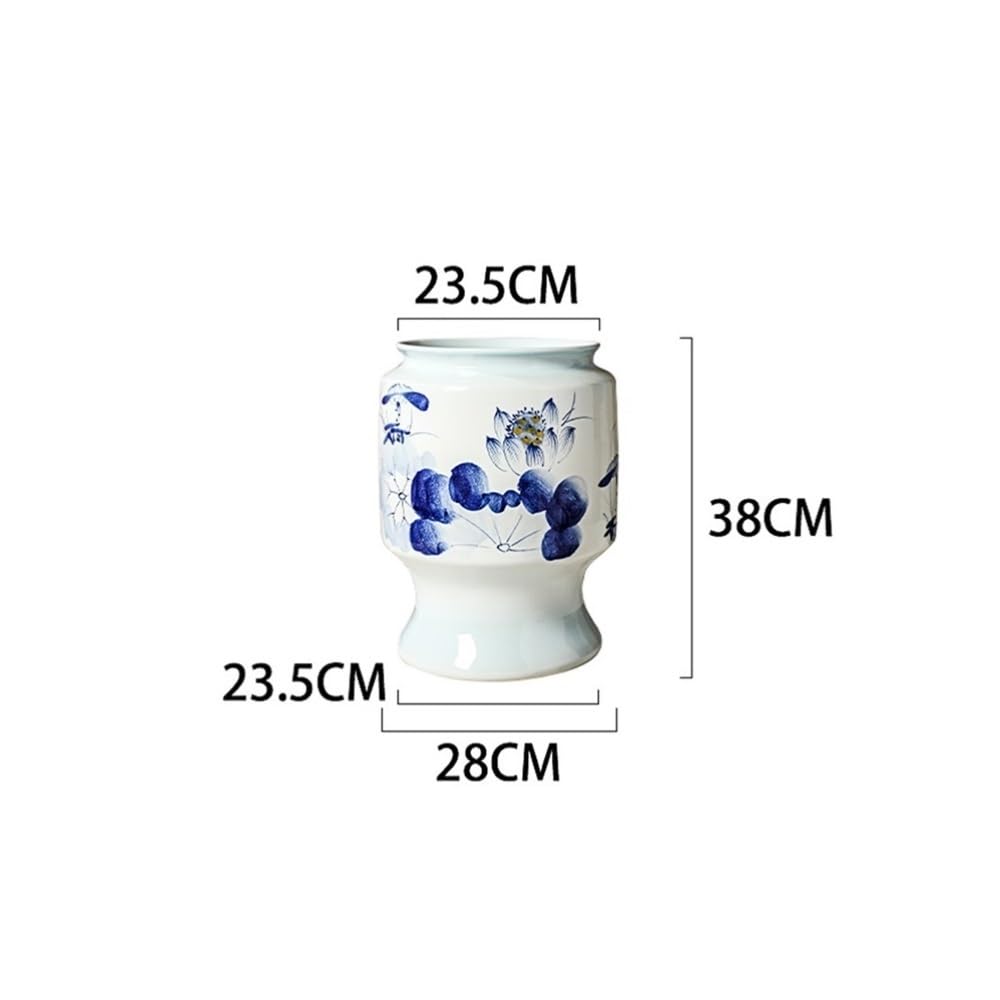 Doniczki Doniczka ceramiczna Jingdezhen z nóżkami w kolorze niebieskim i białym, malowana ręcznie, odporna na wysoką temperaturę