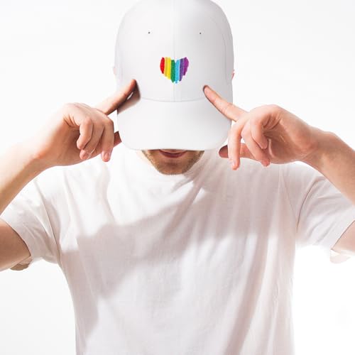 Image of Pride Hat Rainbow Caps LGBT Baseball Cap Pride Accessories Gay Stuff for Men Women
