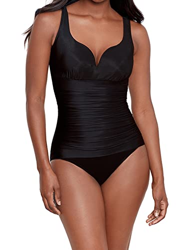 Miraclesuit Women's Swimwear Rock Solid Tulia Underwire Tummy Control One Piece Swimsuit2