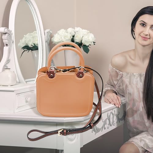 Image of Leather Shoulder Strap Replacement for Longchamp Strap Kit, Original Pouch with Handle Adjustable Conversion Kit for Mini Longchamp Bag, Suitable for Longchamp Mini Bag Replacement