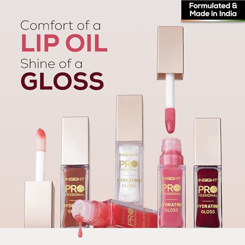 Image of INSIGHT Professional Hydrating Lip Gloss - Iced Latte | Non-Sticky, Long-Lasting Moisture & Shine | Infused with Vitamin E & Coconut Oil | Sheer, Glossy Finish | For Soft, Plump Lips (10g)
