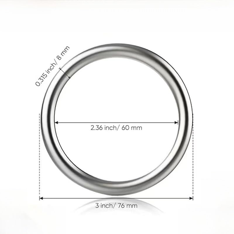 O-ring in acciaio inossidabile 316 M3-M12, 2 pezzi(M10*50mm)