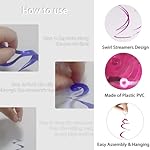 Ceiling Swirl Decorations Hanging Plastic Streamer Themed Swirl Party Decoration for Wedding Thanksgiving Day Graduation Birthday Party Decorations, Pack of 30 (Mix) - Image 4