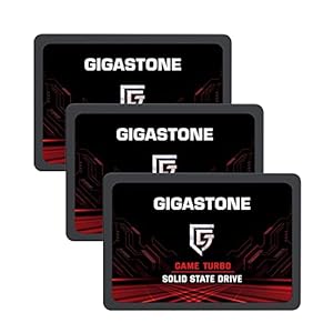 Gigastone SATA SSD 128GB (3-Pack) 2.5 inch SSD 520MB/s Upgrade Laptop PC Memory and Storage PS4 HDD Replacement 2.5″ Internal Solid State Hard Drives SATA III SLC Cache 3D NAND Game Turbo Performance