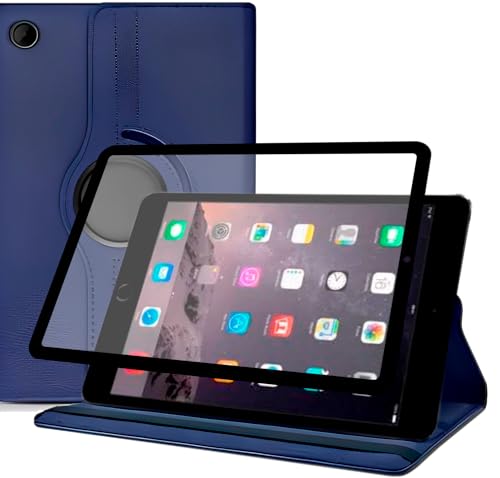 KIT Capa Giratória Azul + Película 9D compatível com iPad Mini 3 (Tela 7.9