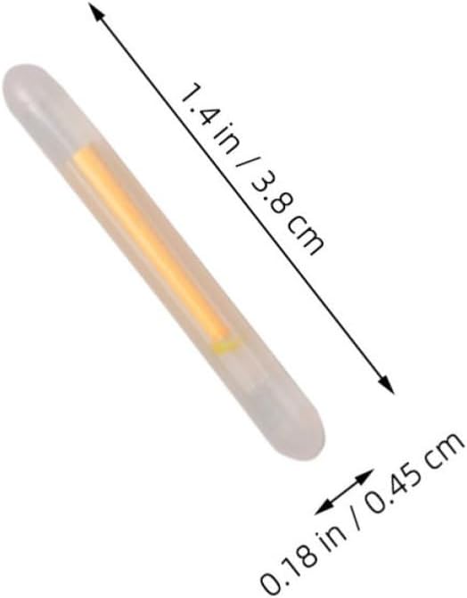 Night Fishing Glow Sticks Waterproof Plastic 50pcs Fishing Light Sticks Over 6 Hours Continuous High Brightness Light for Rod Tips for Night Angling Adventures