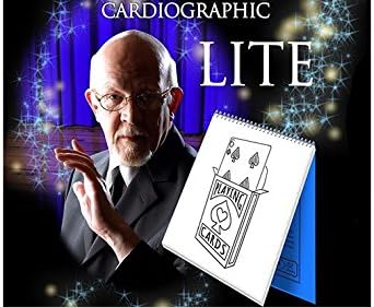 Murphy's Magic Supplies, Inc. Cardiographic LITE BLACK CARD by Martin Lewis | Trick | Stage | Parlor Performer