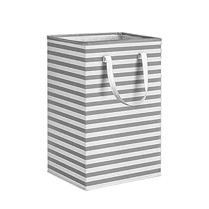 Teenza Laundry Baskets 75L, Collapsible Laundry Hamper With Easy Carry Extended Handles, Freestanding Tall Washing Basket For Storage Clothes Toys, Waterproof Storage Basket