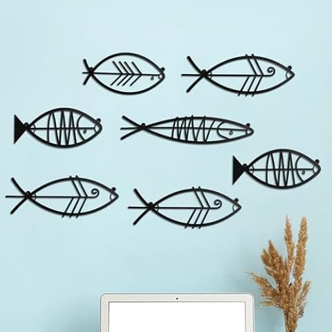 CroBlissful Metal Fish Wall Art Set Cover