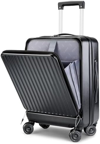 Lekebobor Carry On Luggage 22x14x9 Airline Approved, 20 Inch Hard...