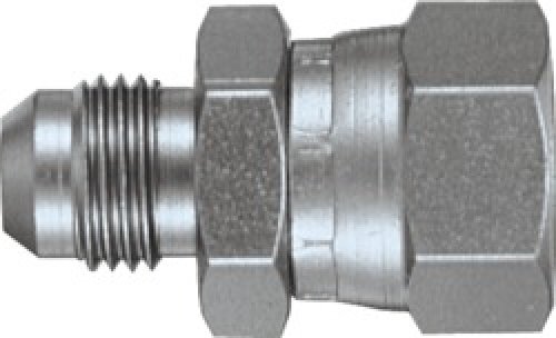 Tompkins Industries 3240-06-08 JIC to BSPP Swivel, Steel, 9/16-18 x 1/2-14