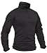 TACVASEN Mens Camouflage Camo Active Assault Long Sleeve T-Shirt Tops Black,US L/Tag 2XL