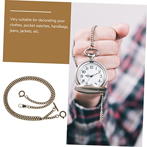 Cadena de bolsillo de metal para evitar caídas de reloj con hebilla ergonómica de uso diario 6